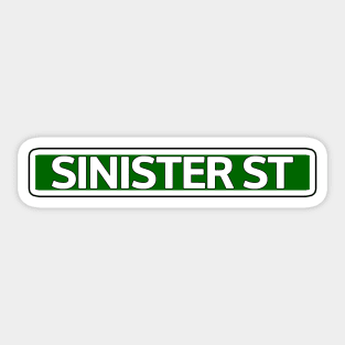 Sinister St Street Sign Sticker